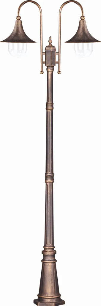 Lanterne de jardin IP44 étanche Kaja BOSTON K-8127 finition or et noir