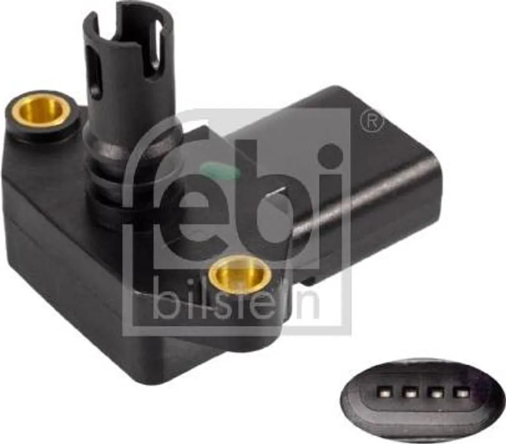 FEBI BILSTEIN 36623 Sensore di pressione del collettore di aspirazione OE 03D906051 compatibile con A2, A4 8E, Arosa, Cordoba, Ibiza, Inca, Leon, Toledo, Fabia, Felicia, Octavia, Bora, Caddy, Fox, Golf III, Golf IV, Lupo, Polo 6N, Polo 9N, Polo 6V, Vento