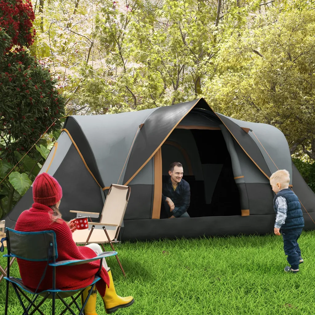 Tente de camping spacieuse et étanche pour 5-6 personnes fini l'humidité