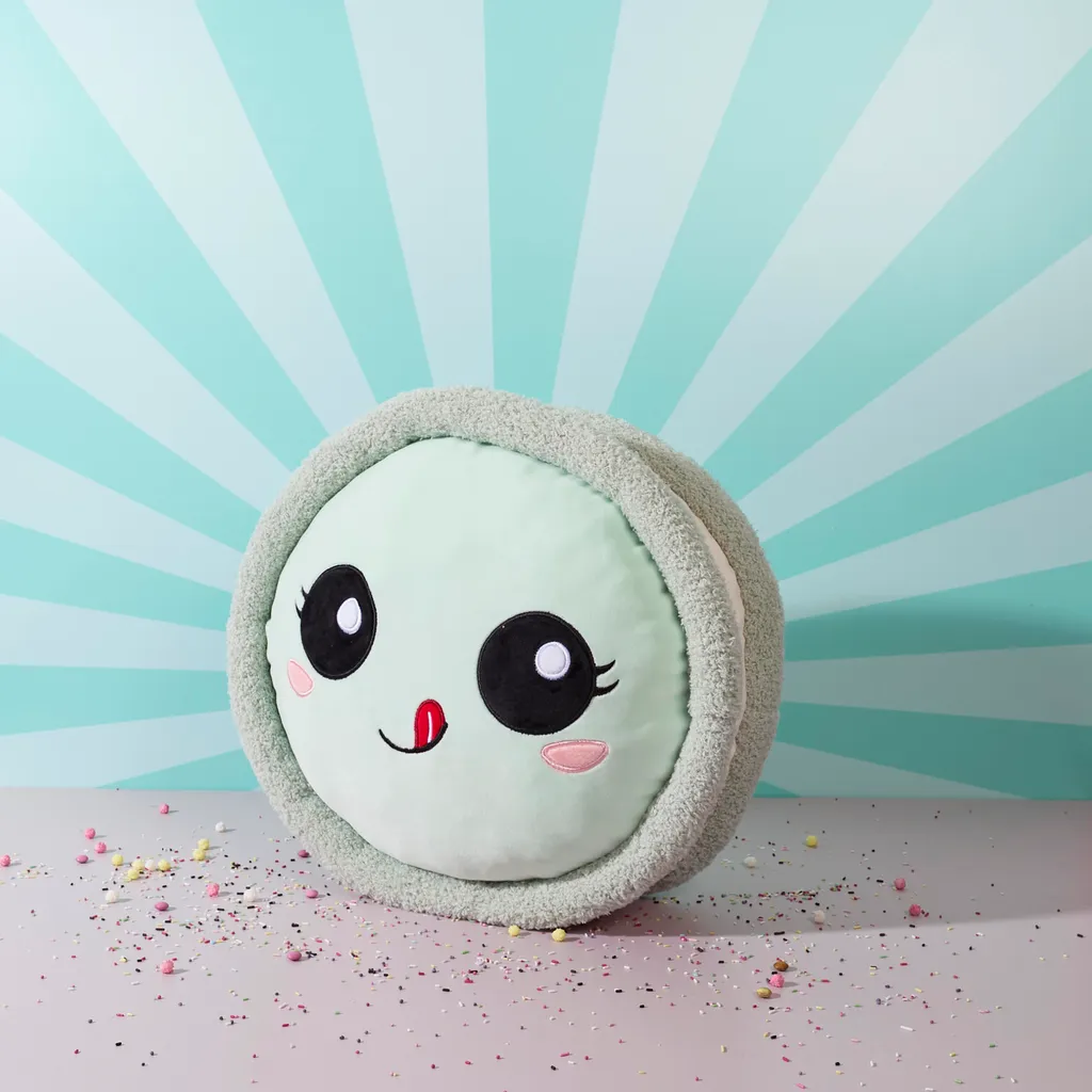 Peluche Macaron 36cm Idéale pour Déco Chambre Fille et Cadeau de Naissance