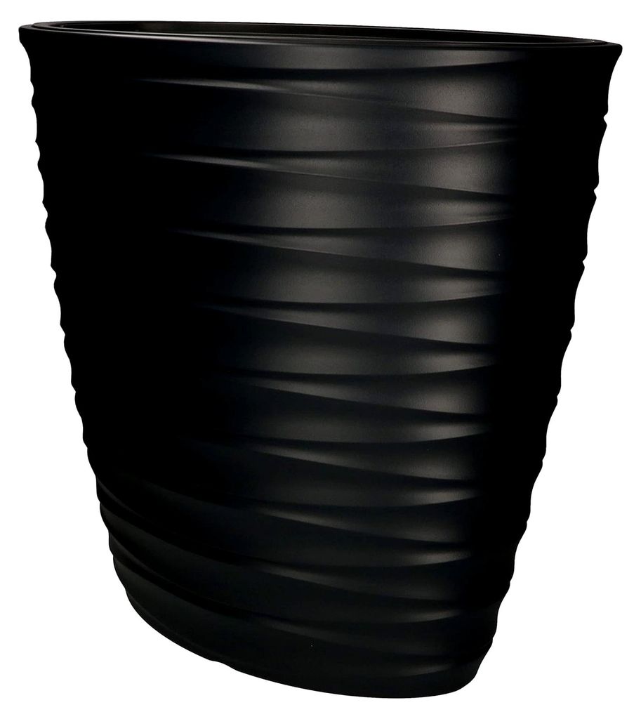 Frostbeständiger Blumentopf 2in1 mit Innentopf Schwarz 593 x 585 mm