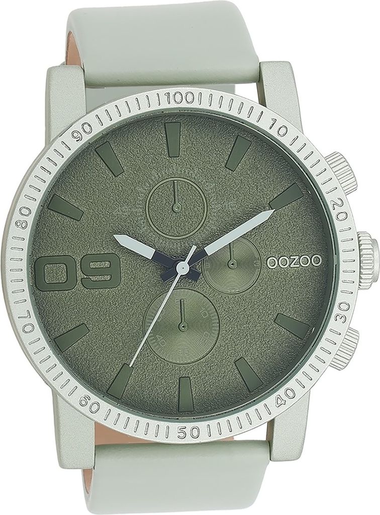 Oozoo Leder Damen-Herren Uhr Analog Quarzuhr Armband grün Timepieces D2UOC11215