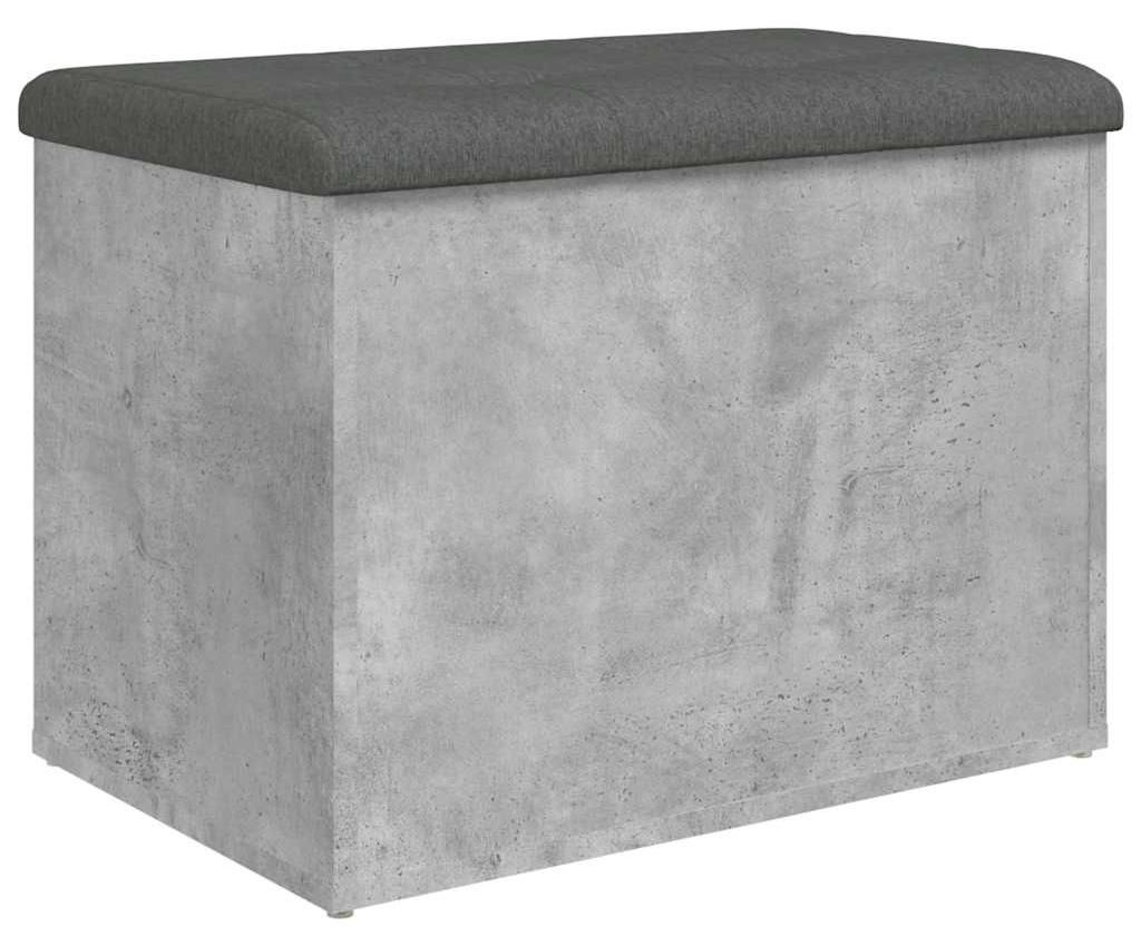 vidaXL Sitzbank mit Stauraum Betongrau 62x42x45 cm Produktbild 