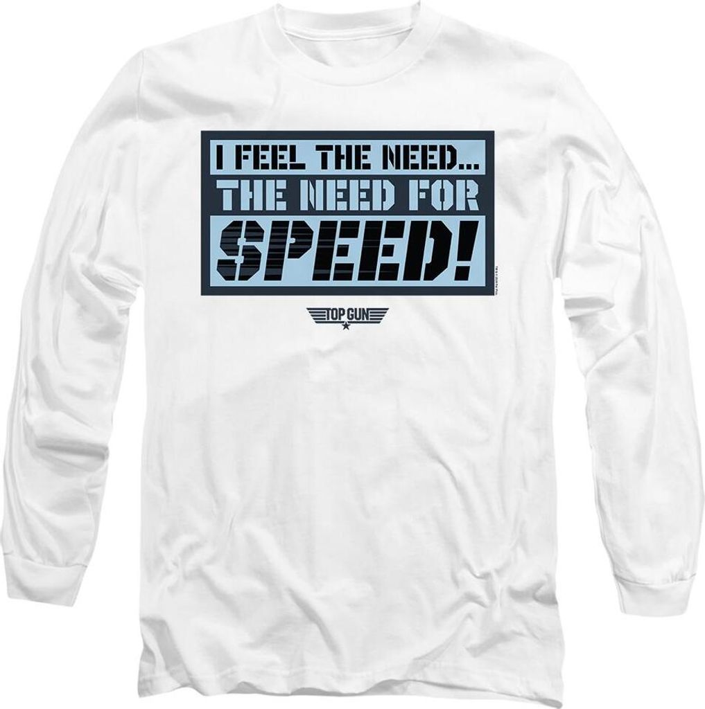 Top Gun - "I Feel The Need" T-Shirt für Herren/Damen Uni TV10838 (M) (Weiß)