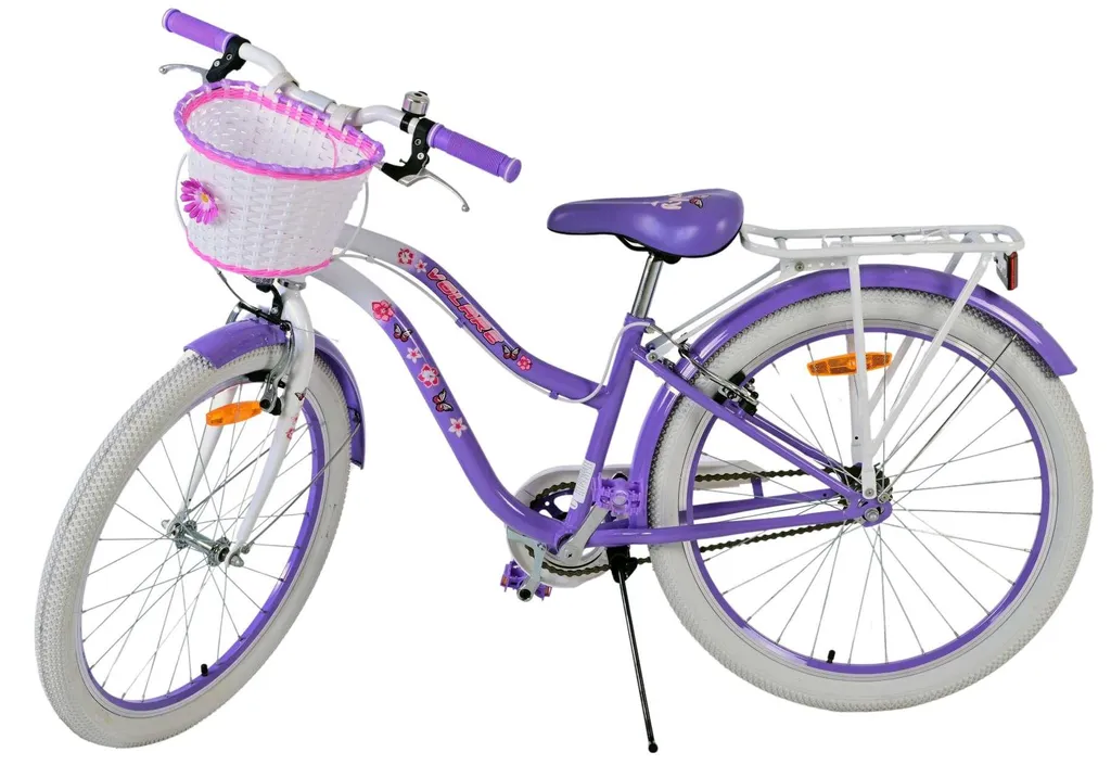 Vélo Volare Lovely violet 24 pouces fille équipé de freins de sécurité