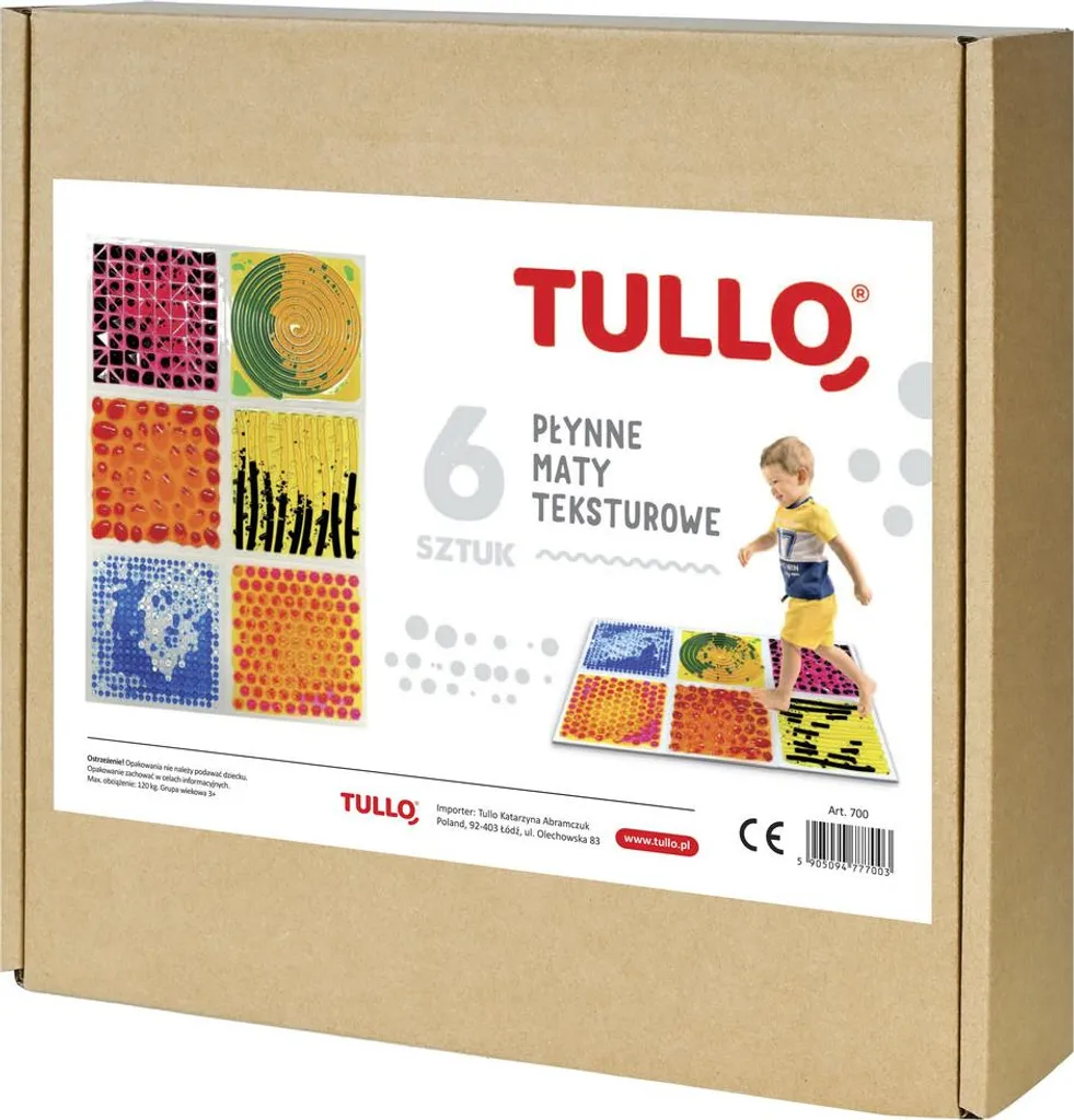 Dalle de Sol Sensorielle Tullo 6 pièces pour Éveil et Motricité 30 cm - 12
