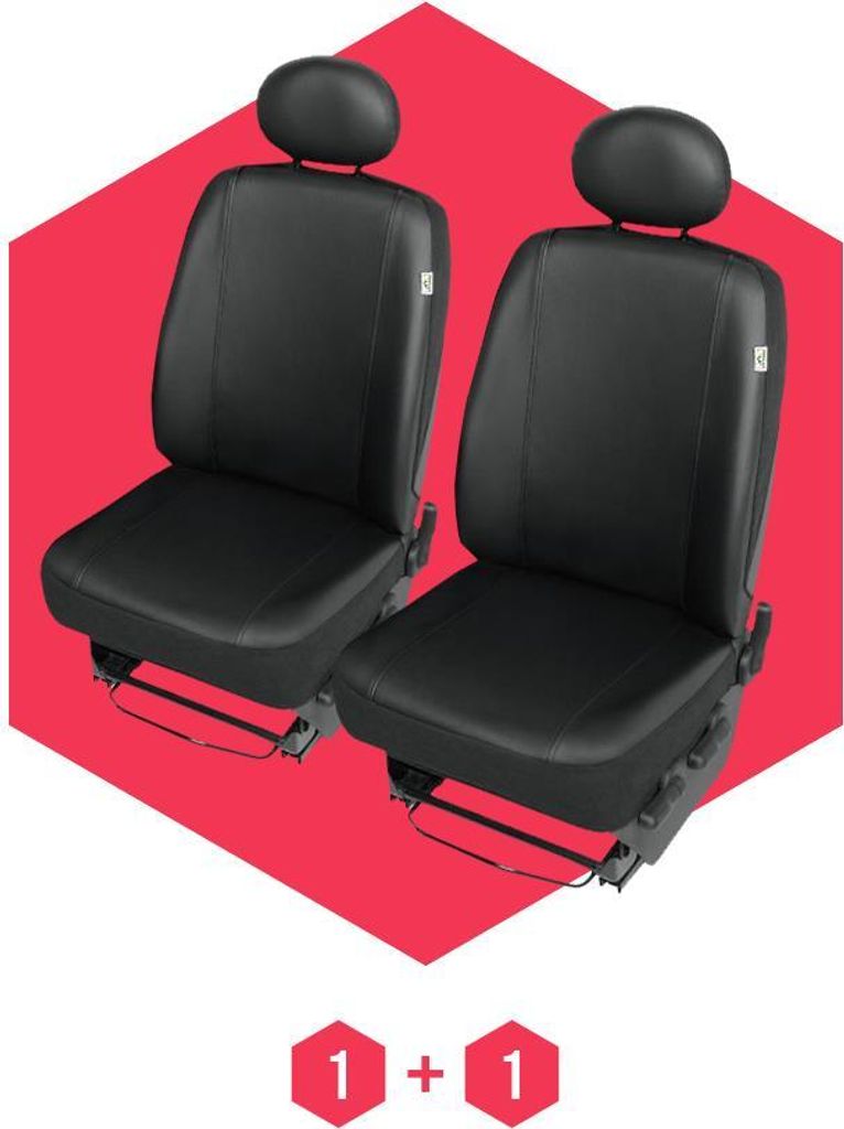 Sitzbezüge für VW Transporter T6 (15-) Vorne 1+1 Autositzbezüge Schonbezüge BUS