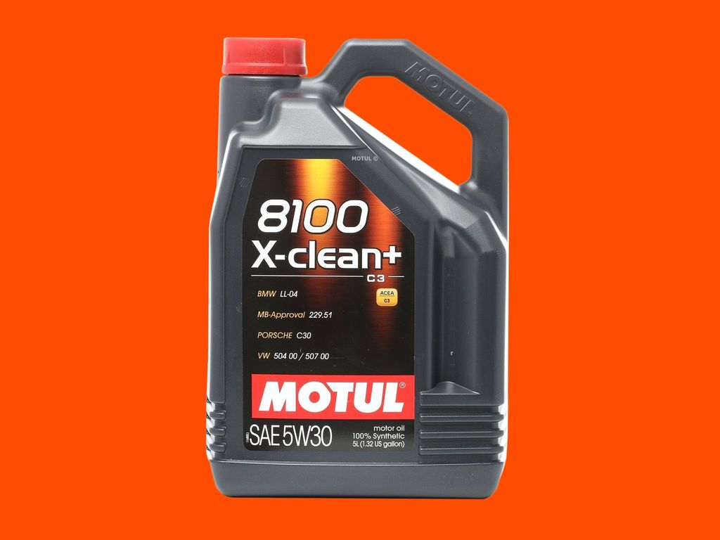 5 Liter MOTUL 5W-30 8100 X-CLEAN+ VW 504 00 Porsche C30 MB Produktbild 