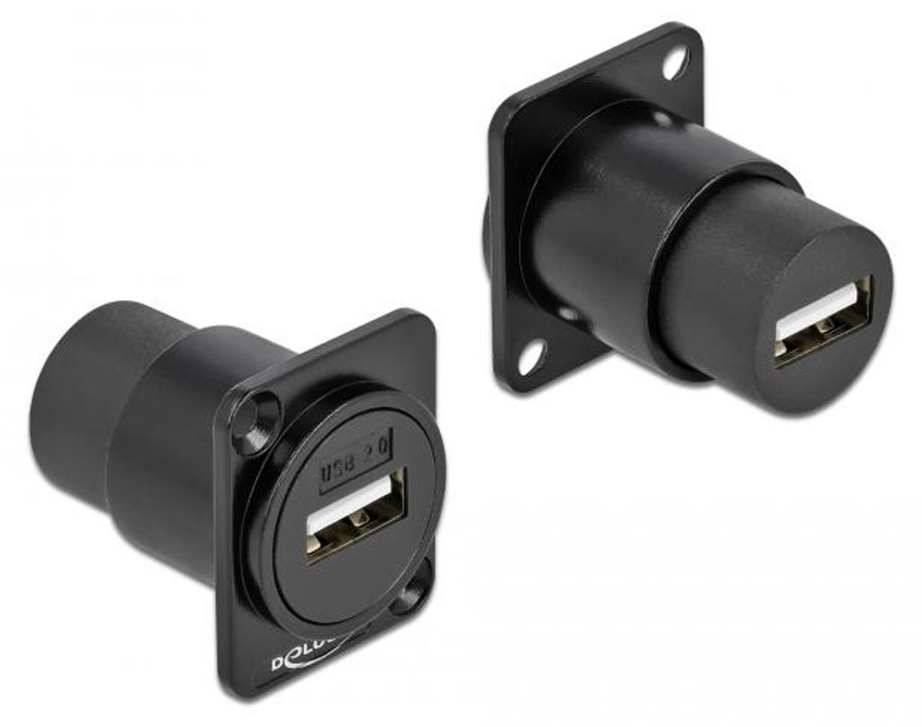 DeLOCK Moduł D-Type USB 2.0 Typ-A żeński do żeński, USB A, Zdjęcie produktu 