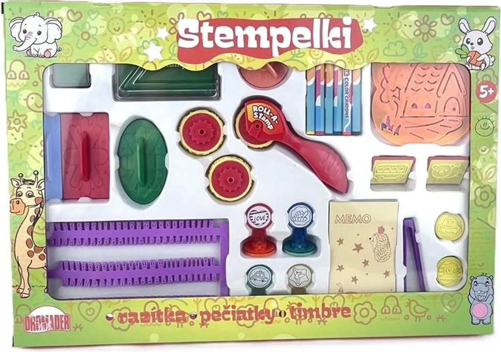 Timbres DROMADER Boîte 01368 - Tampons Encreurs Éducatifs pour Enfants