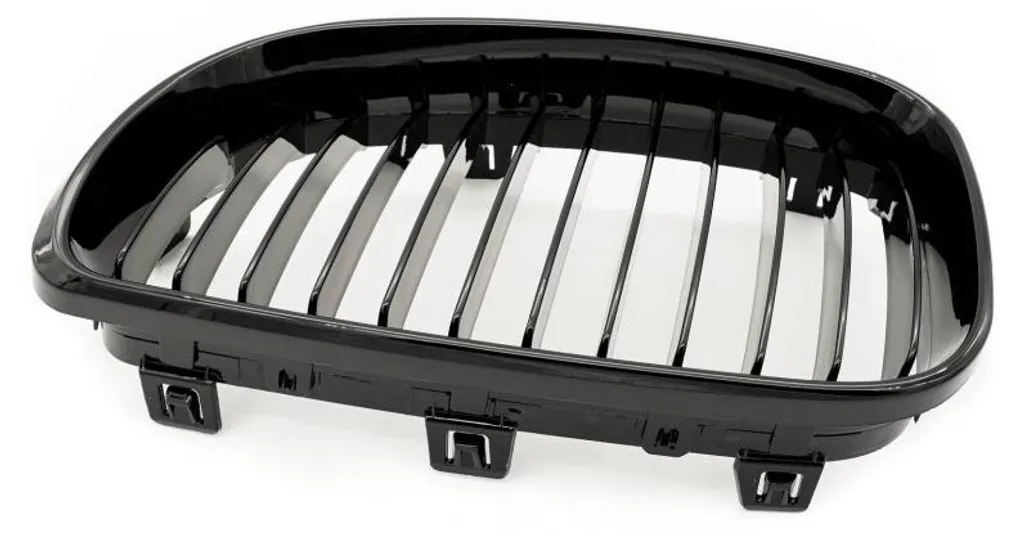 Grille de calandre BMW Série 1 E81 E87 Facelift Noir Brillant Double Pont - 6