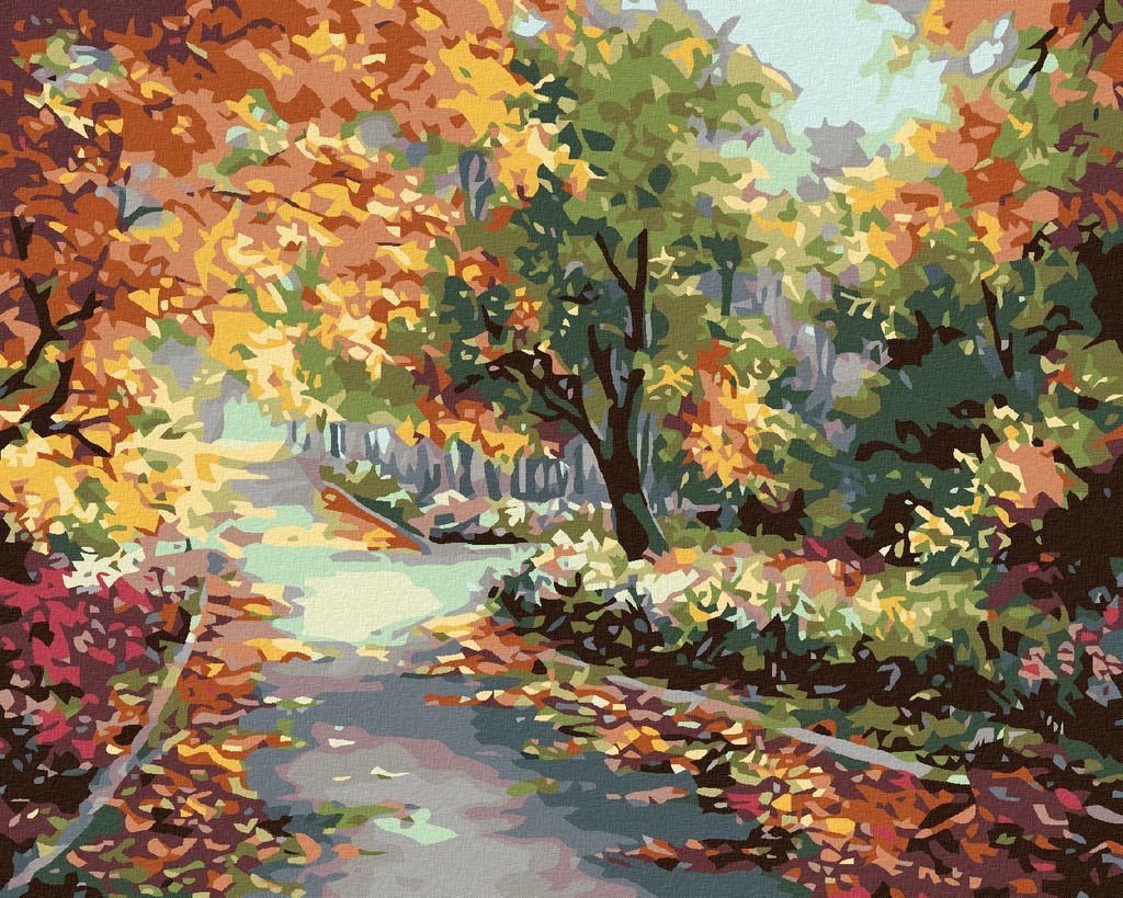 Zuty - Malen nach Zahlen - BLUMENGARTEN, 40x50 cm, ohne Keilrahmen