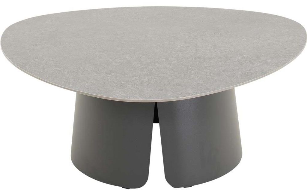Lesli Living - Beistelltisch Alva - Anthrazit - 97x97x37cm