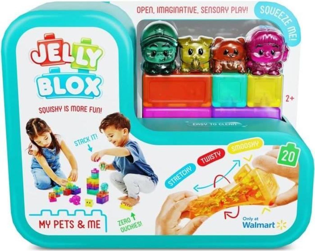 Bauspielzeug, My Pets and Me Jelly Blox, 20 Blöcke, 2 Figuren, 2 Tiere, Ab 2 Jahren