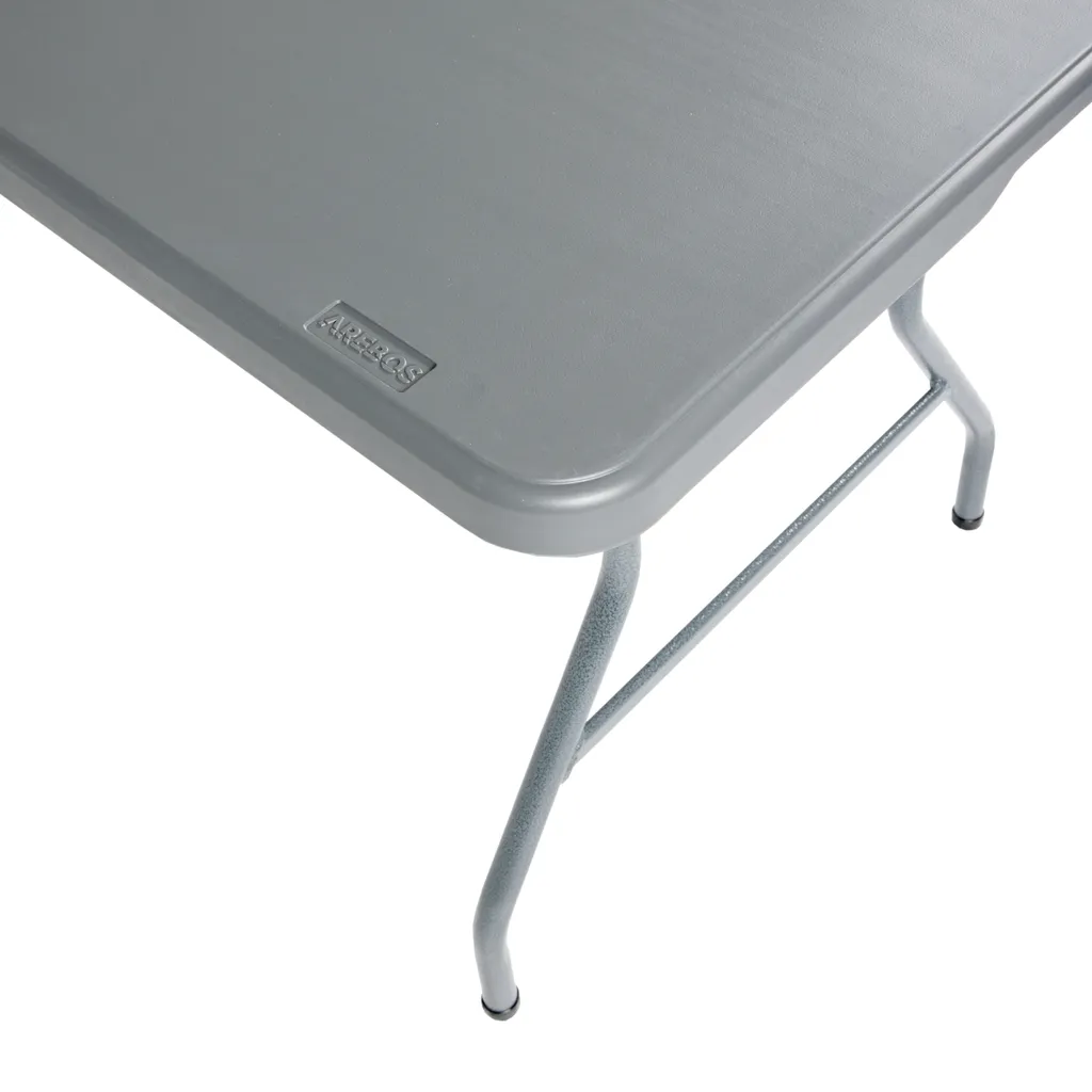 Table de jardin pliante 182 cm anthracite pour buffet et réception 8 pers - 11
