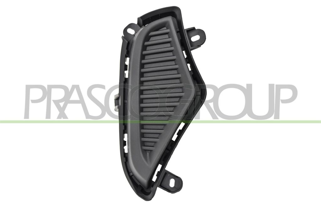 PRASCO Lüftungsgitter Grill Stoßfänger für TOYOTA RAV4 V (XA50) mit Loch/Löchern für Nebellampen Schwarz