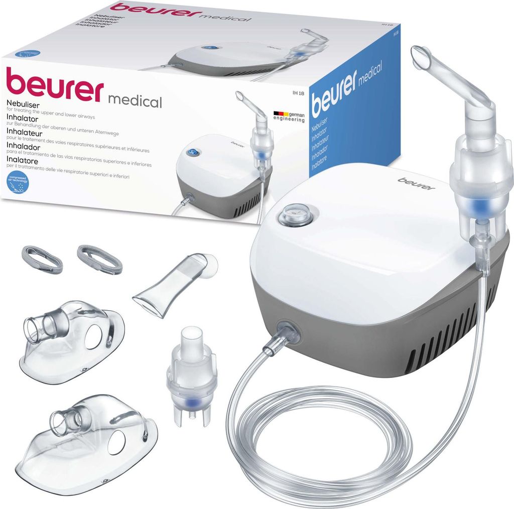 BEURER Inhalator Net 0,8-1,45 bar 0,4 ml/min Productafbeelding 
