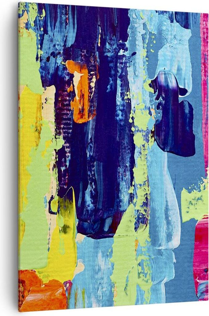 Bild auf Leinwand - Leinwandbild - Einteilig - Abstraktion Design Grafik - 70x100cm - Wand Bild - Wanddeko - Wandbilder - Leinwanddruck - Wanddekor...