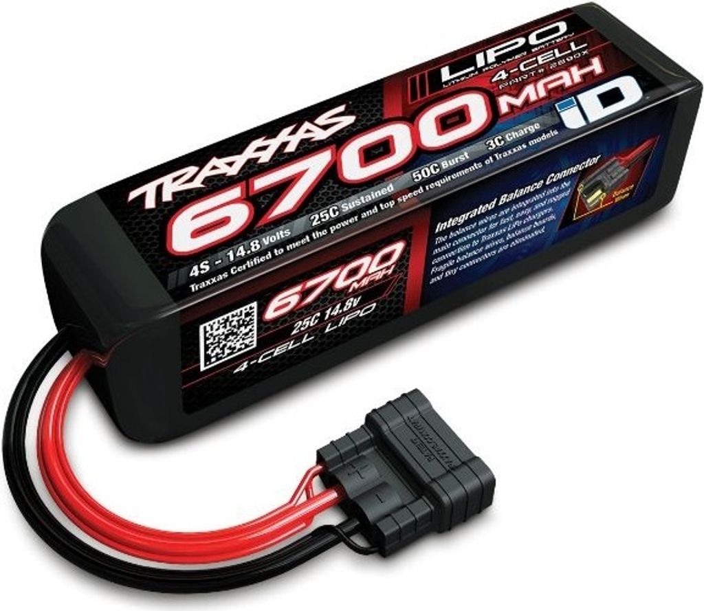 Traxxas TRX2890X LiPo Akku 6700mAh 14,8V-4S 4-Zellen 25C Produktbild 