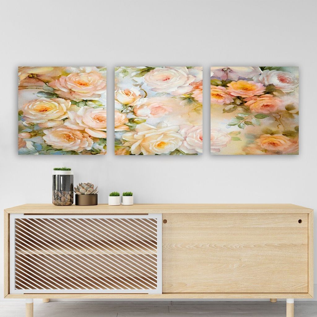 Wallity, P14194- RMY1231, Bunt, Leinwandbilder, 90 x 30 cm, 100% Leinwand