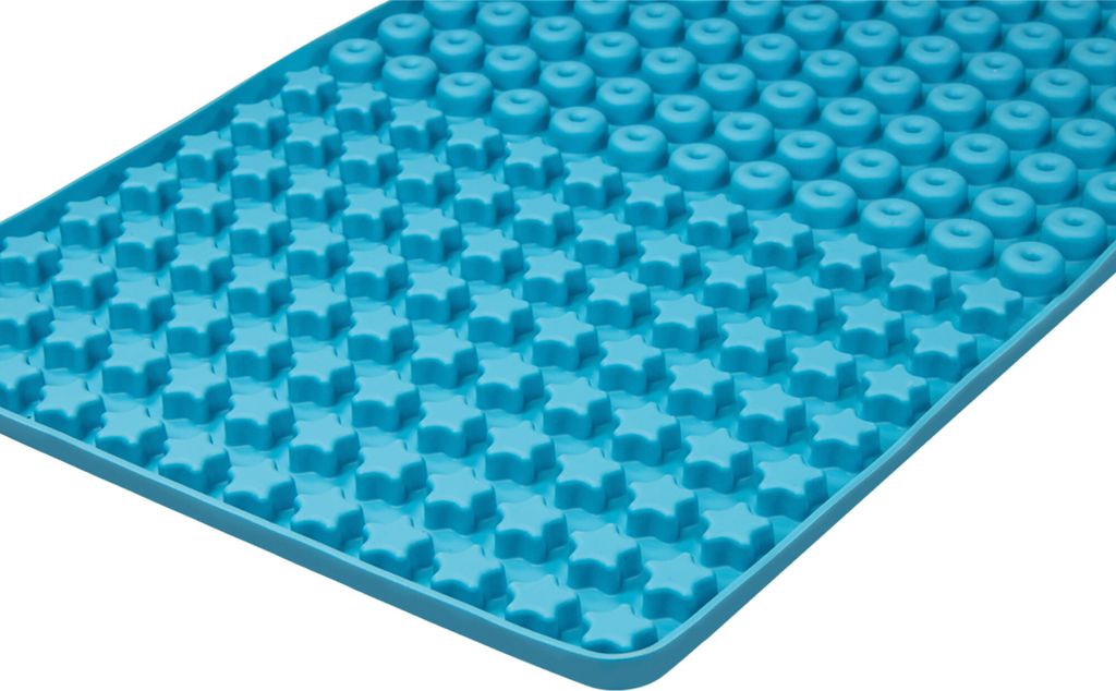 Petface Silikon-Leckerli-Matte Für Hunde & Katzen – Beruhigendes Spielzeug Mit Saugnäpfen | 2 Stück, Blau