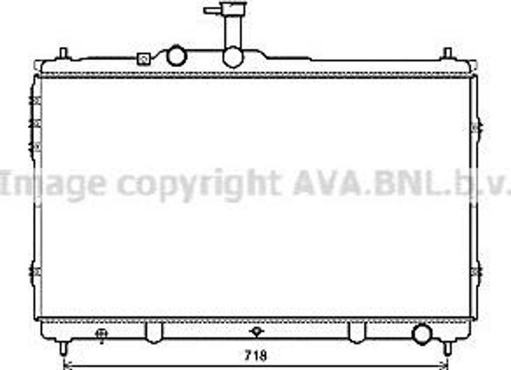 AVA HY2392 Motorkühler OE 253104H100 kompatibel mit H-1