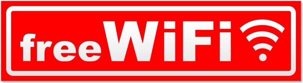 Kiwistar Free WiFi invertiert Magnetschild Schild magnetisch - 20cm Rot - Magnetfolie für Auto PKW Kfz