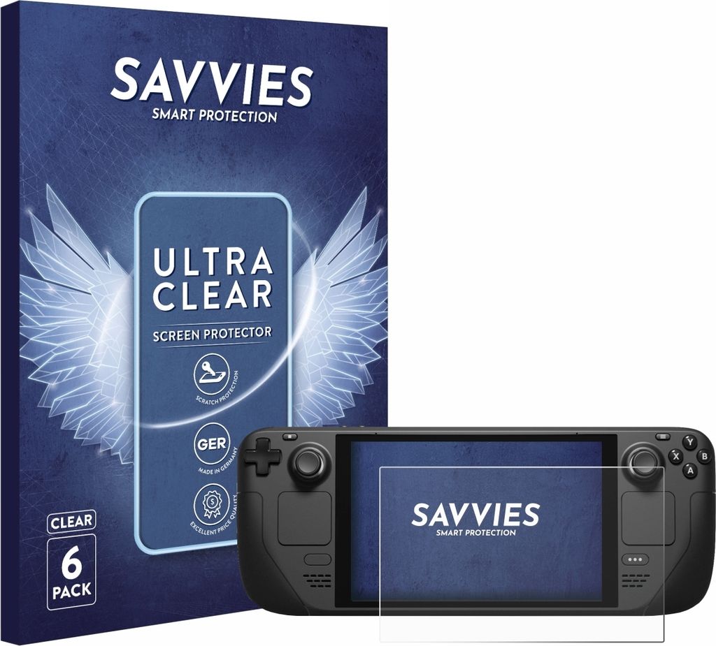 6x Für Valve Steam Deck / OLED Schutzfolie Savvies Produktbild 