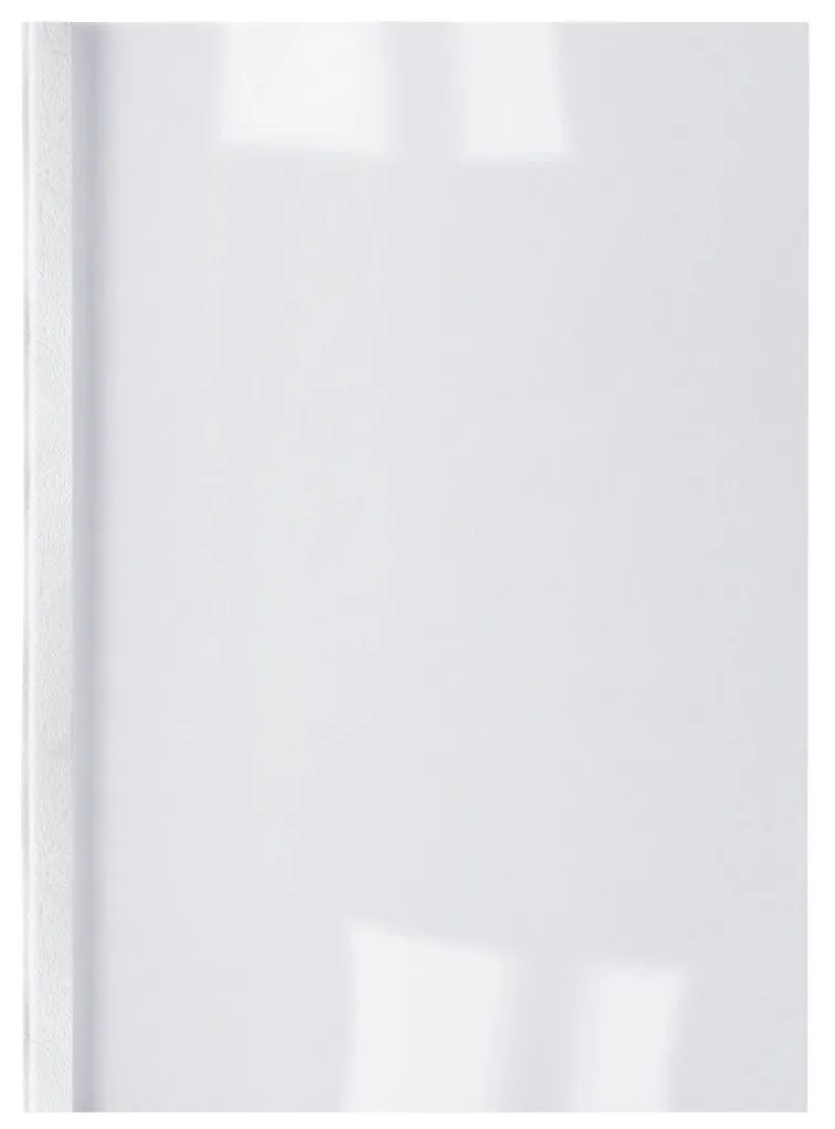 GBC IB451706 Chemise Thermique Aspect Cuir A4 1,5mm Blanc - 100 Pièces