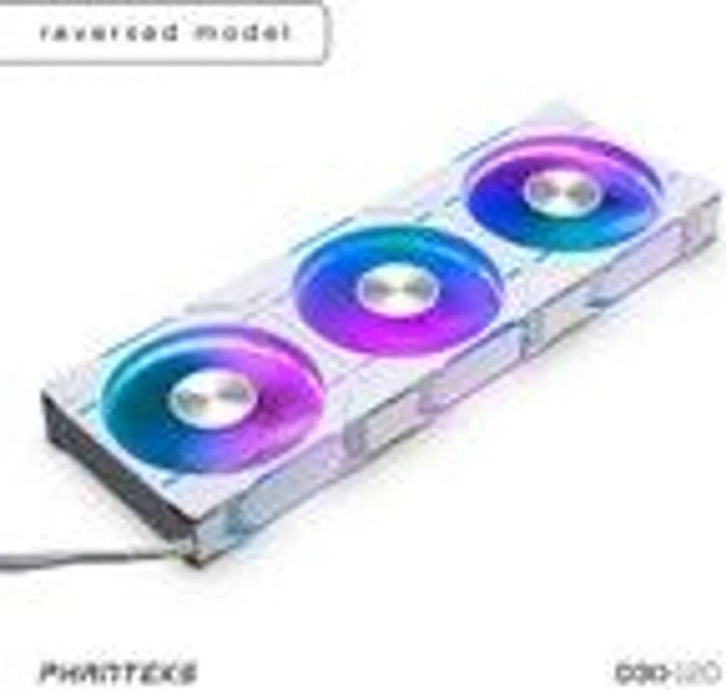 Ventole Phanteks D30 120mm D-RGB: Kit 3 Pezzi Alta Pressione Statica - 16