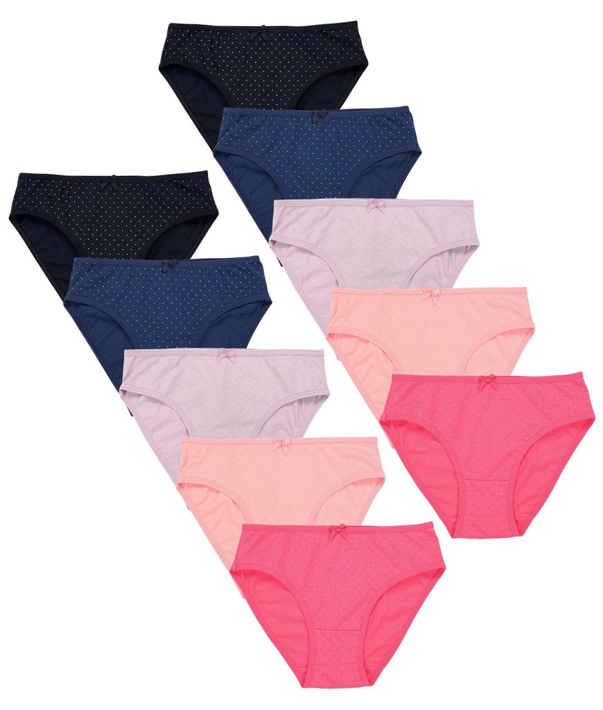 TupTam slip fille imprimé pack de 10, couleur : mélange de Image du produit 