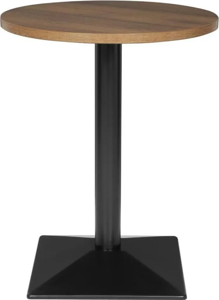 Guéridon de bistrot rond Bolero 600 mm en acier et bois résistant