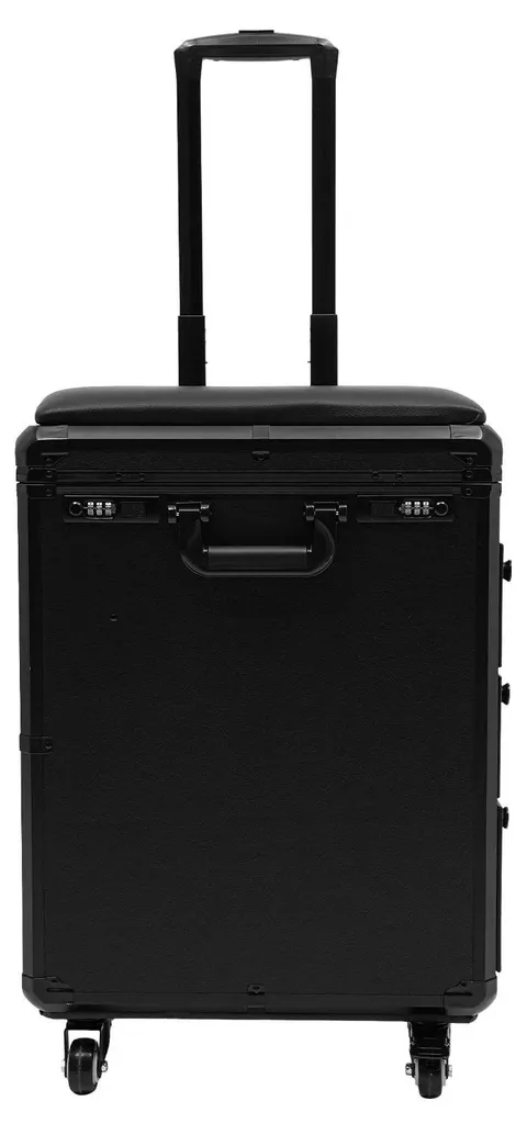 Mallette maquillage portable en ABS rigide avec poignées ergonomiques