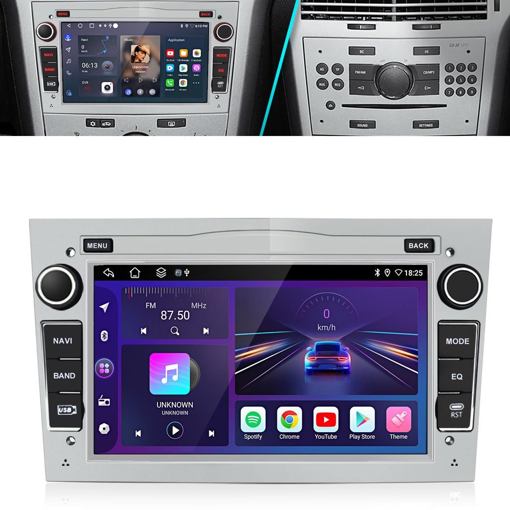 7"WIFI Autoradio Android13 1+32GB Für Opel Vectra Zafira B Astra H Corsa GPS Navi SWC 4Kern RDS FM USB 2 DIN
