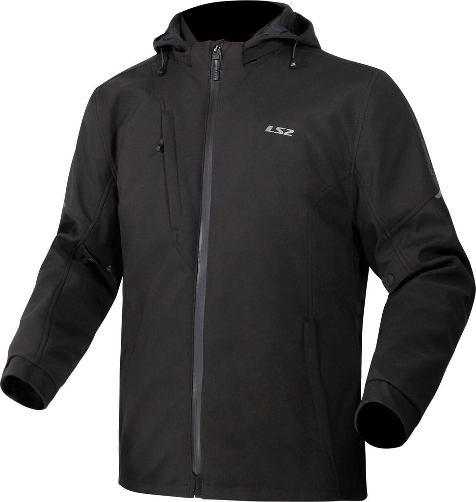 LS2 Bolton wasserdichte Motorrad Textiljacke, schwarz, 3XL