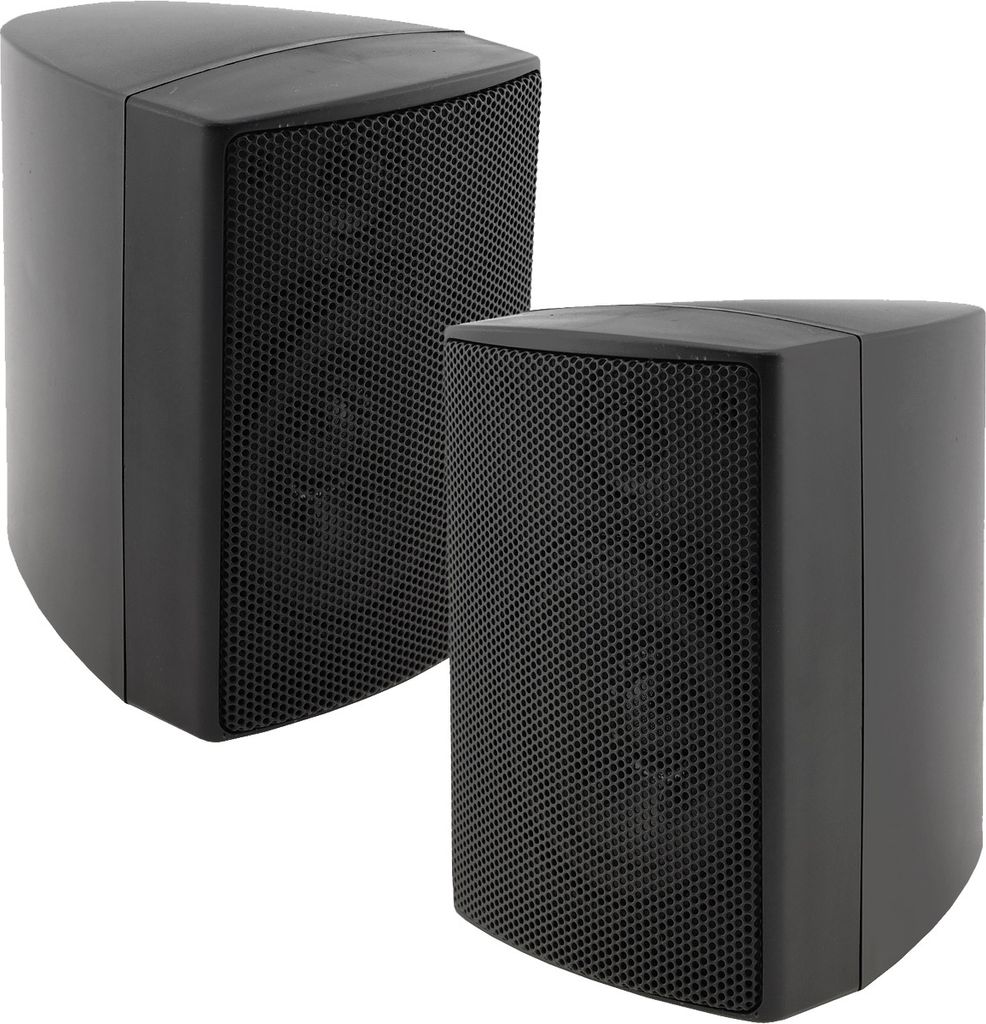 ChiliTec 2-Wege Lautsprecher Schwarz Paar für HiFi Produktbild