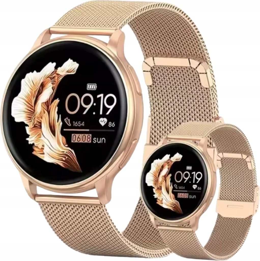 Smartwatch Zegarek Damski Menu Pl Rozmowy Powiadomienia Zdjęcie produktu 
