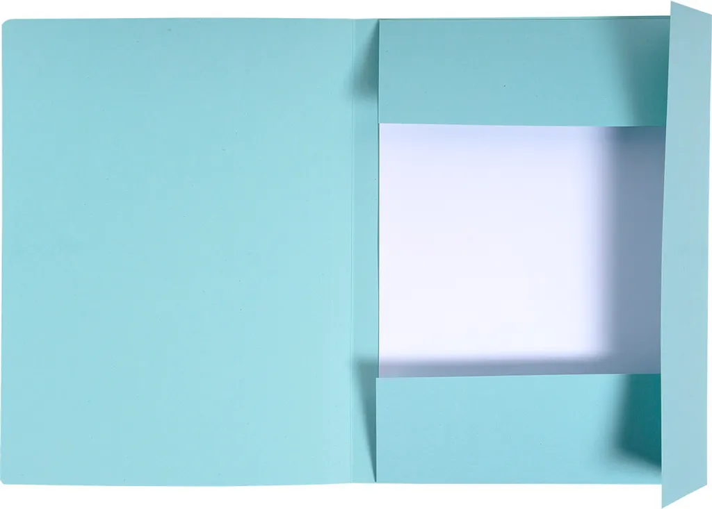 Exacompta Forever 448006E - 50 Chemises à 3 rabats 280g Bleu clair - 2