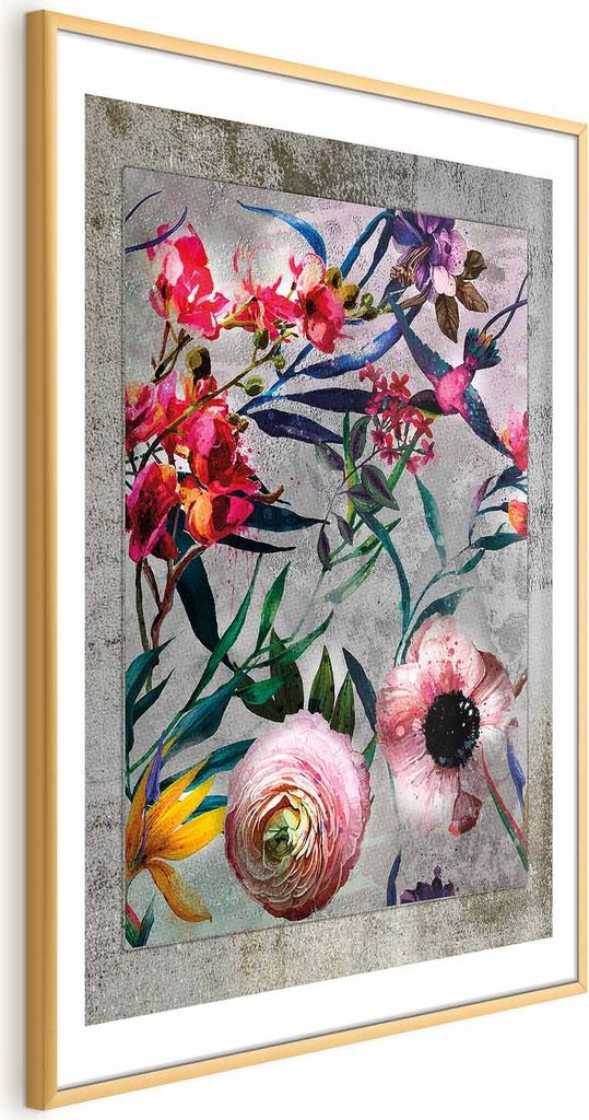 Posterpapier Poster - Rustic Flowers 40x60 cm Blumen b-C-0285-ao-a