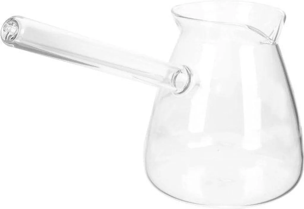 Cafetière Turque en Verre Borosilicaté 350ml - Résistante au Feu Direct