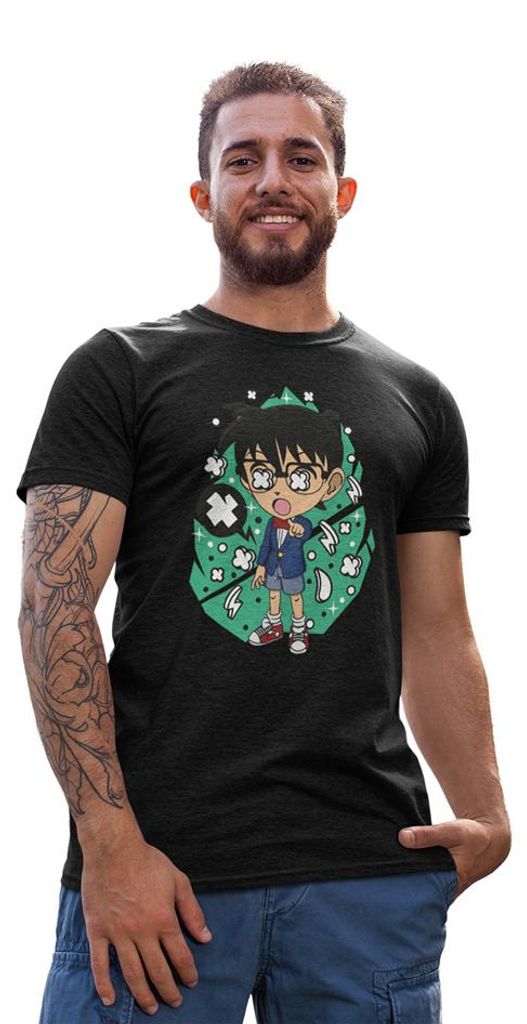 D&B Uni Polo PC00035 Detectie Conan Schwarz-Größe 5XL