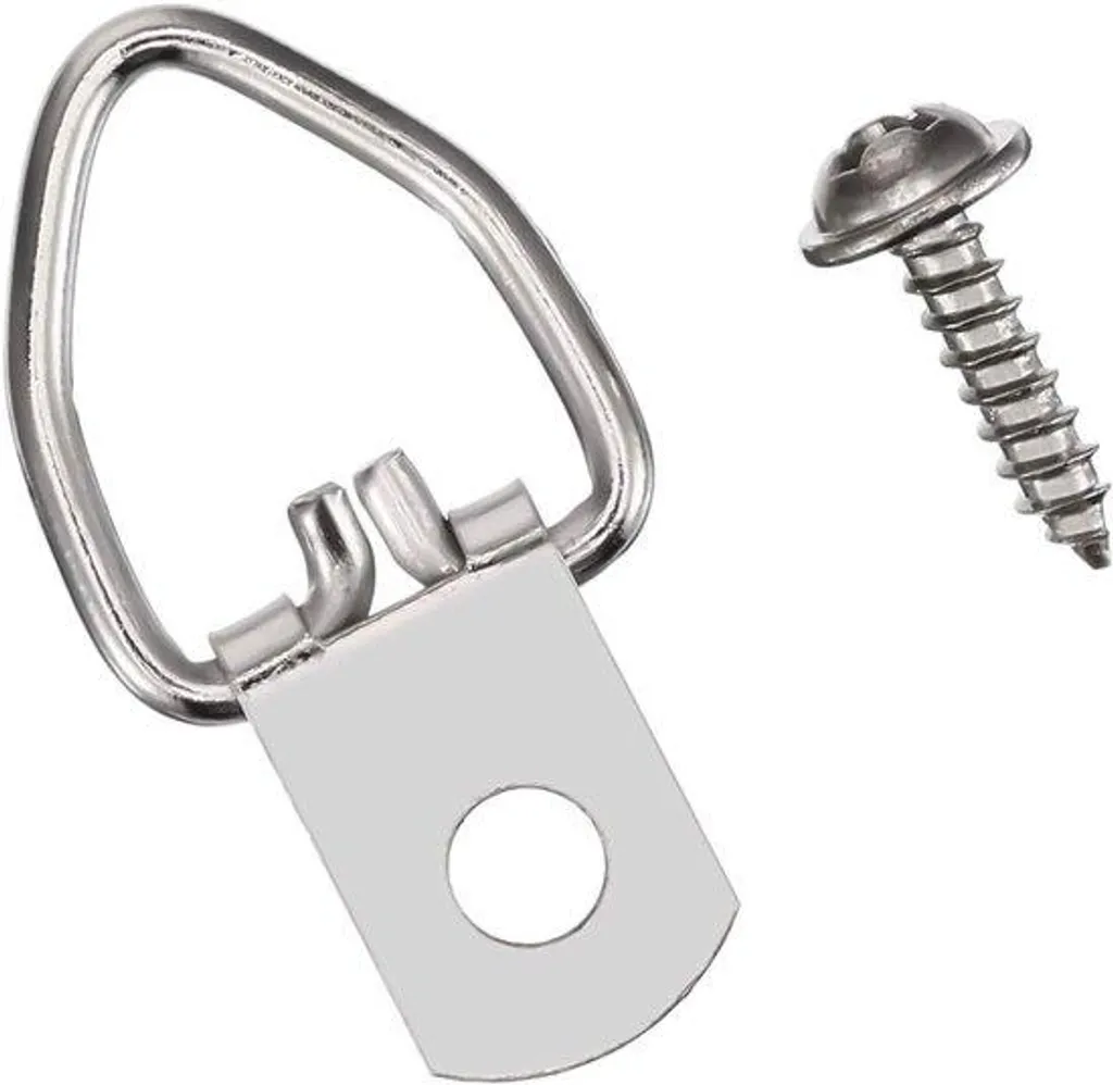 Solution anti-chute pour tableaux et horloges : kit crochets anneau en D