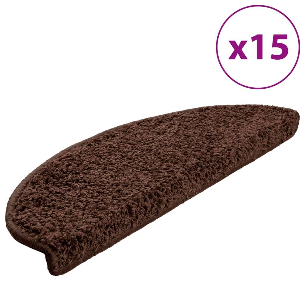 vidaXL Podkładki pod nogi 15 szt. 65x21x4 cm brązowe Zdjęcie produktu 