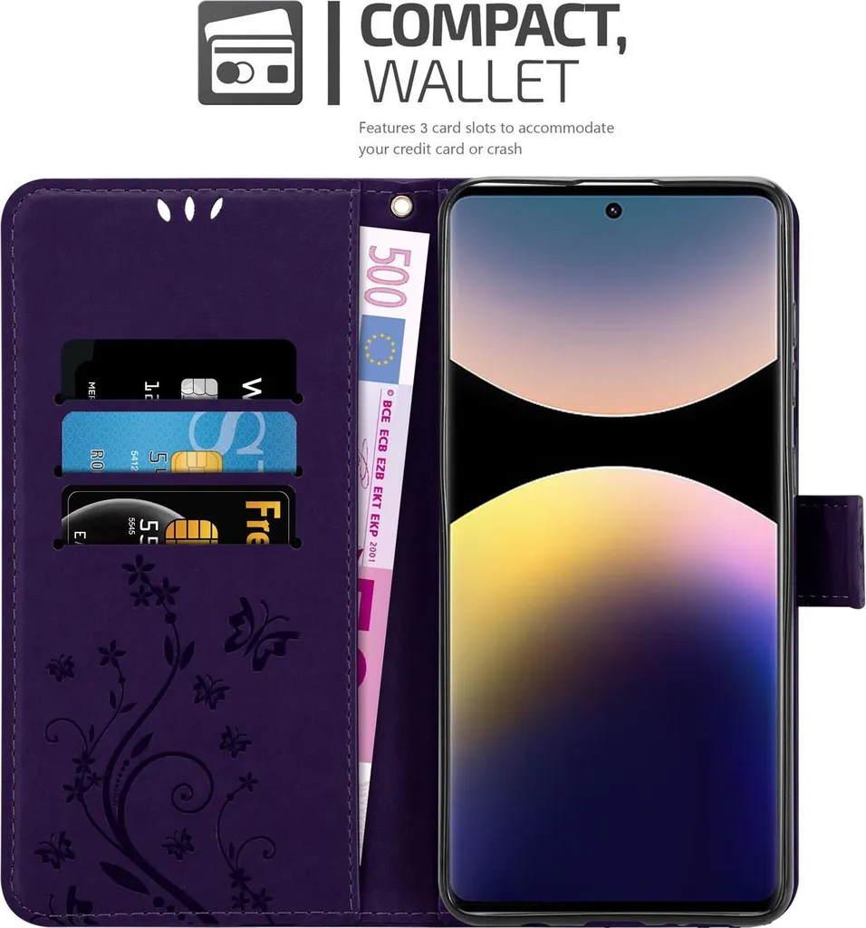 Protezione Xiaomi Redmi Note 14 Pro 4G Cadorabo Wallet Case - 2