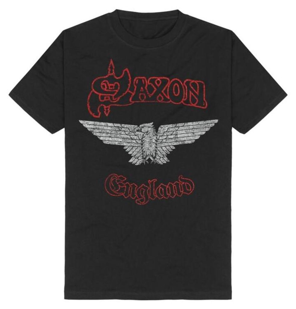 Saxon T-Shirt Herren British Heavy Metal schwarz L