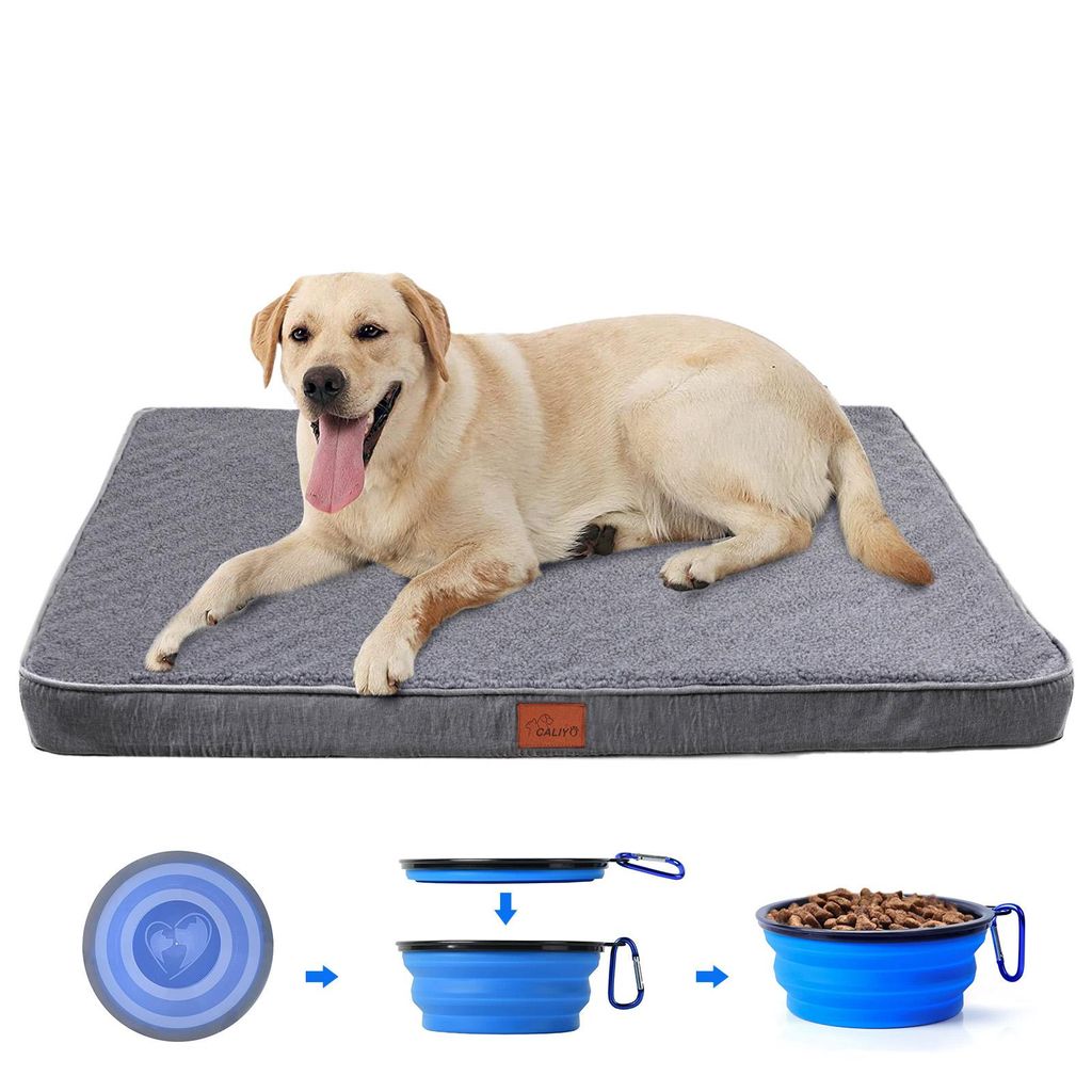 Tierkissen Orthopädisches Hundebett Grosse Hunde - Hundekissen flauschig Cozy Flannel Fleece Fabric/ Washable Inner Film