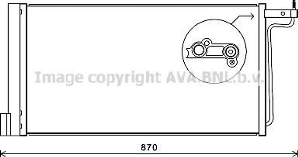 Réparer la clim de Ford Focus avec le condensateur AVA FD5485D OE 1684204