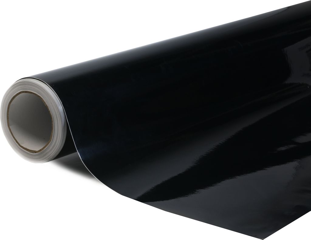 Super błyszcząca Czarna samoprzylepna folia wrap 152x300cm Zdjęcie produktu 
