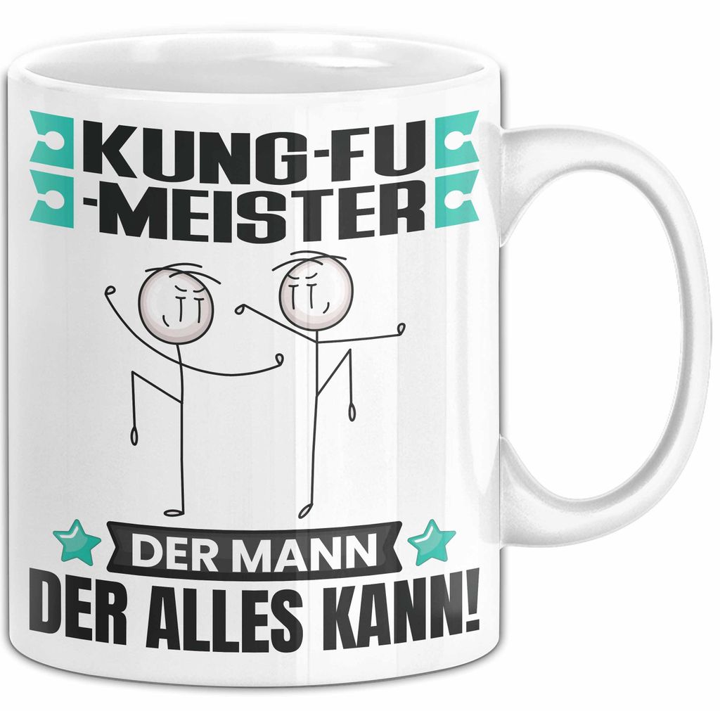 Kung-Fu-Meister Tasse Geschenk für Kung-Fu-Meister Der Mann Der Alles Kann Geschenkidee zum Geburtstag (Weiß)