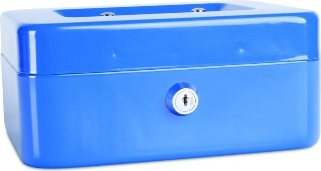 Registratore Cassa Metallo Donau 200x160x90 M Blu - Sicurezza Garantita